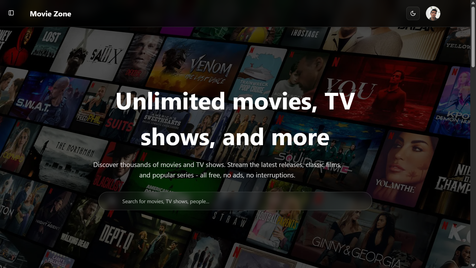 Moviezone screenshot